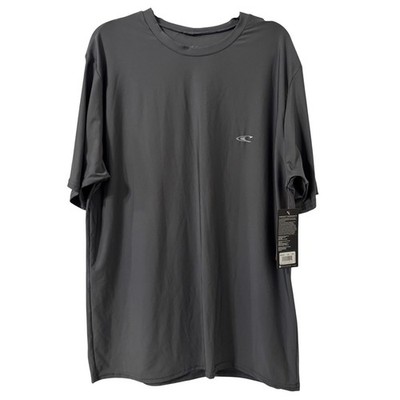 ONeill Mens 3XL Rash Guard Short Sleeve UPF 50+ Sun Top Gray Vacation Beach NWT