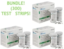 (300) McKesson 06-R3051-41 True Metrix Self Monitoring Blood Glucose Test Strips