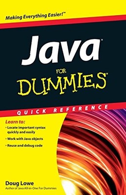 Java For Dummies Quick Reference by Lowe, Doug 1118168232 FREE Shipping