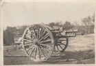 1930s Vintage photo of a WW1 75mm field gun, found photos