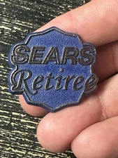 Sears Retiree Lapel Pin Badge Hat Jacket Vest K561