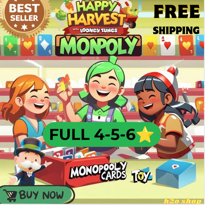 Monopoly Go - Happy Harvest Album  Stickers 4-5-6  -24/7
