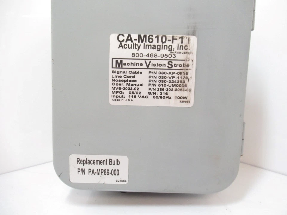 CA-M610-F11 CAM610F11 imágenes de agudeza, visión artificial estroboscópica Foto 2 de 4