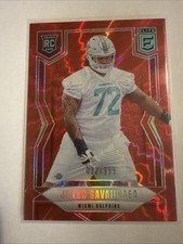 2025 Donruss Elite JONAH SAVAIINAEA Red Rookie /999 First NFL Uni #186 Dolphins