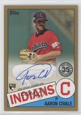 2020 Topps 1985 Topps Baseball Auto Gold 31/50 Aaron Civale #85A-AC Auto 9hx