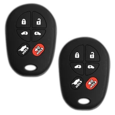 2 Key Fob Remote Skin Shell Case Cover Replacement for Toyota GQ43VT20T