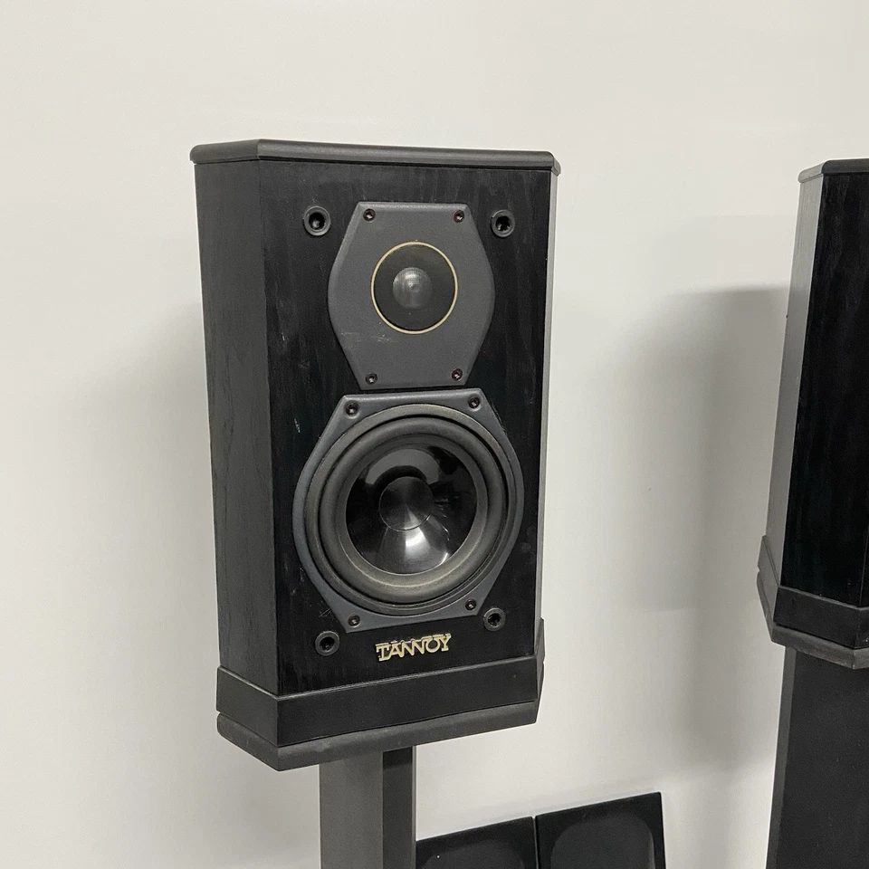 VINTAGE TANNOY 603 SPEAKER SET W/ ORIGINAL STANDS - WORKS WELL - READ — 第 3/4 张图片