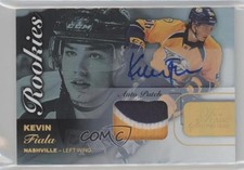 2015 Fleer Showcase Flair Premium Materials 65/65 Kevin Fiala #56 Patch Auto 0c3