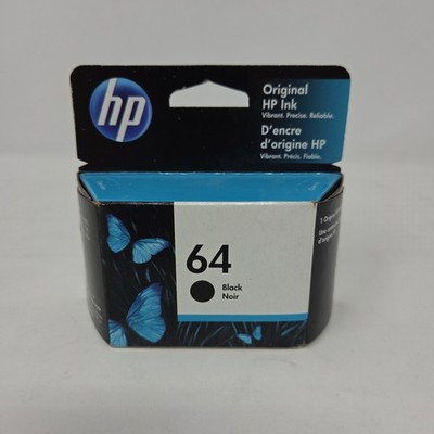 Genuine  HP 64 Black Ink Cartridge - N9J90AN 140 -  Expires  July  2022