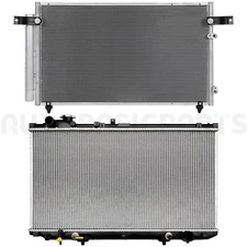Aluminum Radiator & AC Condenser Cooling Kit For 1998-2003 2004 2005 Lexus GS300