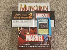 Munchkin Marvel + Munchkin Marvel 2: Mystic Mayhem2: Mystic Mayhem + Promo Card