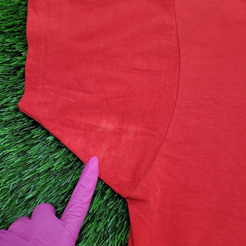 Camisa Hanes feminina vintage anos 80 grande 19x24 EUA - Imagem 3 de 4