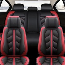 For Hyundai Leather Car Seat Covers 5-seats Protectors Full Set Auto Cushion