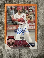 2023 Topps Chrome - Rookie Autographs Michael Stefanic #RA-MST Orange Wave...