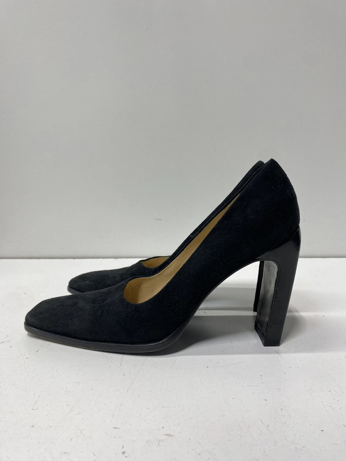 Escarpins à talons femme Gucci en daim noir taille 6,5