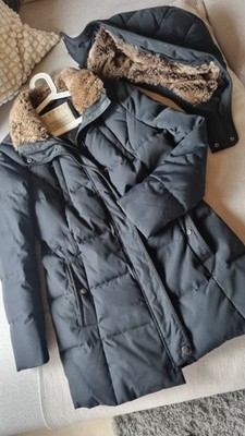 ESPRIT  Damen Daunenjacke schwarz mit abnehmbarer Kapuze Gr.38 tailliert Warm!!
