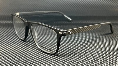 MONT BLANC MB0251O 001 Matte Black Men's 54 mm L Size Eyeglasses