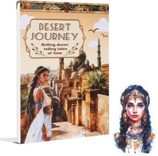 Desert Travel to Egypt Precut Journal Sticker Book for Junk Journaling Assorted