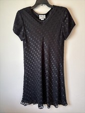 Vintage Jeffrey & Dara Cocktail Party Dress Plus Size Ribbon Detail Size 20