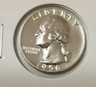 Uncirculated 1956 Philadelphia Mint Silver Washington Quarter Shiny Silver 🪙
