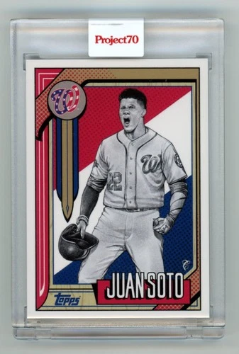 2021 Topps Project 70 #544 - 1987 Juan Soto by Mister Cartoon PR /957 Nationals