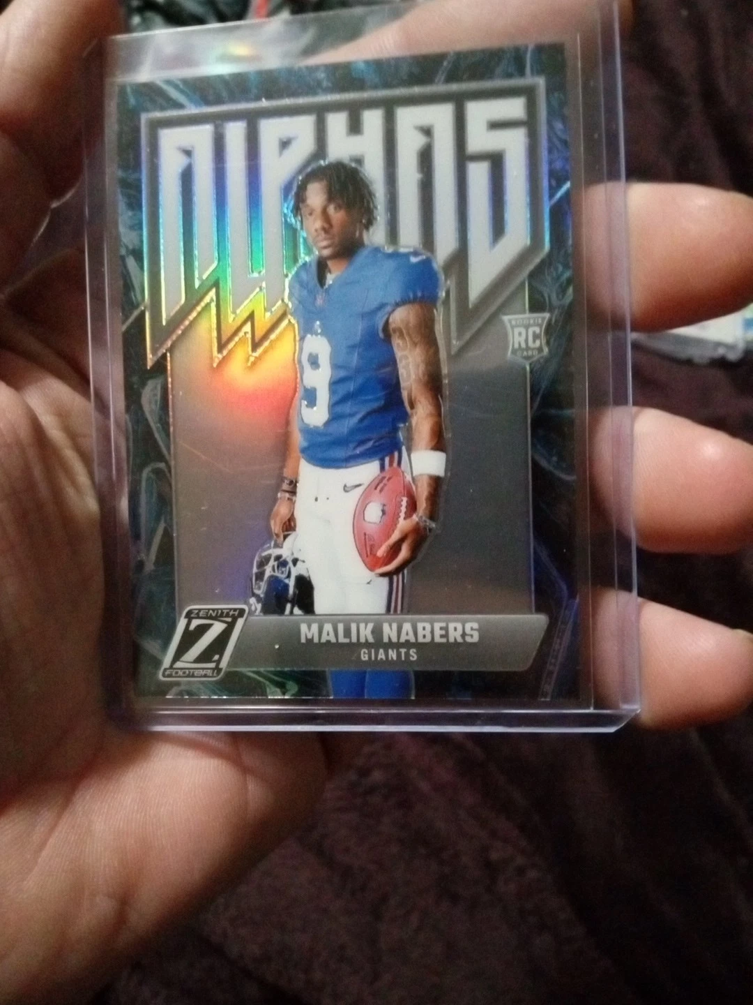 Malik Nabers Panini Zenith Alphas #6 Base