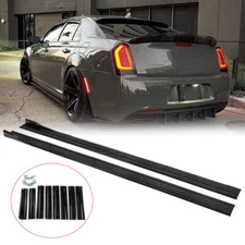 86.6'' Car Side Skirts Extension Splitter Rocker Panel Lip For Chrysler 300 SRT8