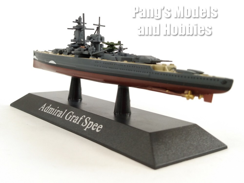 1:1250 ATLAS ADMIRAL Graf Spee Model WarShip WW2 métal moulé sous