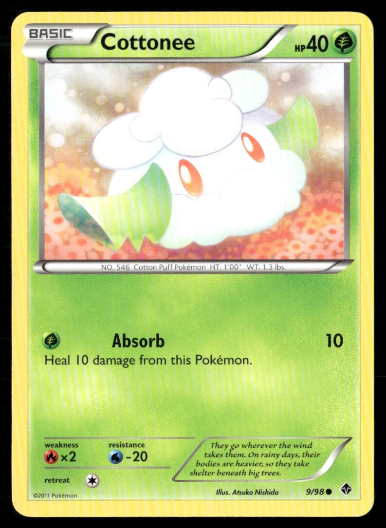 2011 Emerging Powers Set Pokemon Card 09  Cottonee LP