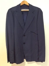 BIKKEMBERGS. Smart  Blue Unusual Zip Pocket Blazer / Jacket Size 54. UK 45.5" XL