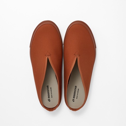 Moonstar FINE VULCANIZED SLIT MULE BLACKMONO/BRICK 22.0〜28.0cm Width 2E NEW - Picture 4 of 17