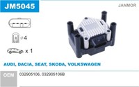 ZüNdspule FüR Skoda Fabia I,Octavia I Ii,Superb I; Seat Toledo II III
