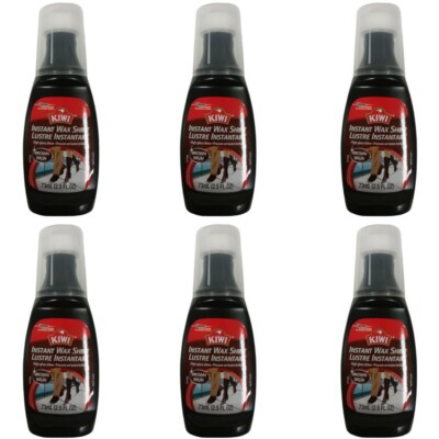 #ad 6 Pack NEW Kiwi Liquid Wax Instant No Buff Shine Brown 2.50 Ounces $23.99