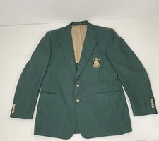 Vintage Everglades Club Green Blazer with Patch Palm Beach Florida Country Club