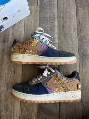 Travis Scott x Nike AF1 Low Cactus Jack Patchwork Multi-Color Size 7 Authentic