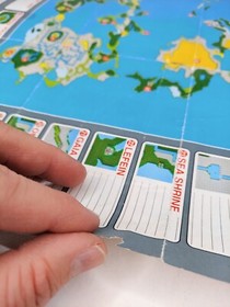 Final Fantasy 1990 Nintendo NES World Map / Enemy Chart NES-FF-USA(B)