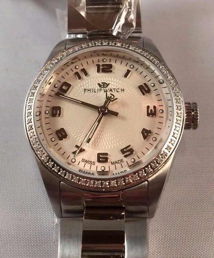 Philip Watch Donna Orologio Woman Uhr Caribbean Diamonds R8253107945 Acciaio