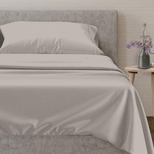 Luxury Twin XL Egyptian Cotton Sheets - 600 TC, Deep Pockets, Taupe