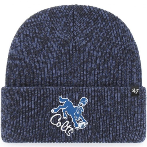 ‘47 Brand Indianapolis Colts Men’s Beanie Toboggan Cuffed Navy w/ Old Logo NEW - Picture 3 of 4