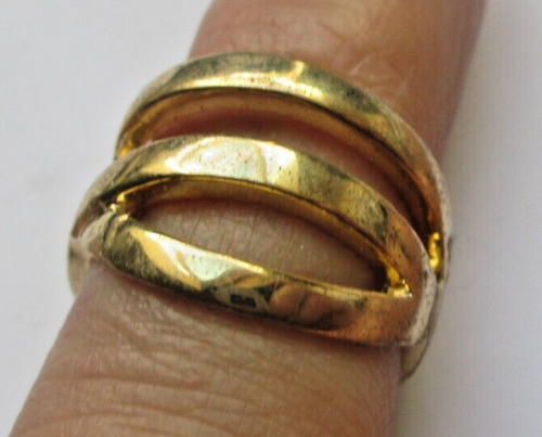 Bague Artisanale En Bois Vintage - Taille 54-55, Anneau Old Style, Occasion