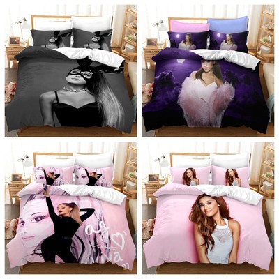 Neu Ariana Grande Bettwäsche Bettbezug Set Kissenbezüge 135x200 200x200 240x220