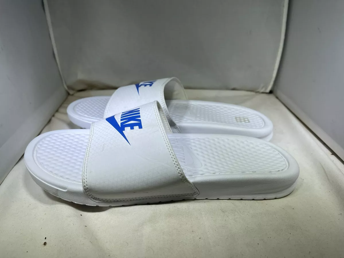 PreOwned Nike Benassi JDI Men's 8 Slides White Sandals