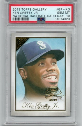 2019 Topps Gallery Ken Griffey Jr National Baseball Card Day PSA10 Gem Mint GPKG