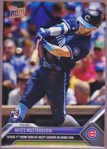 2023 Topps Now 596 Miles Mastrobuoni