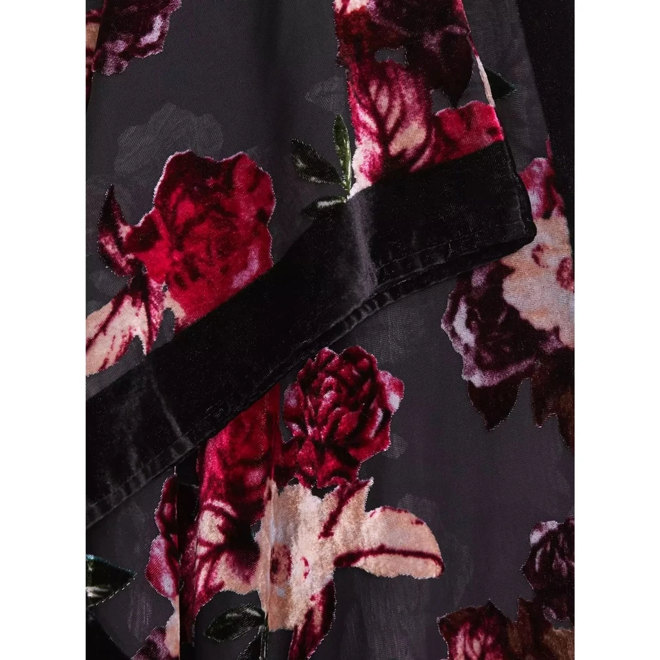 Torrid Plus Sized Burnout Velvet Kimono size XXL (1-2) VGUC - Image 2 of 4