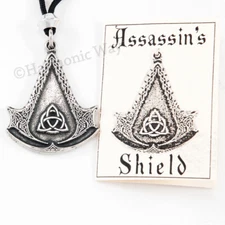 ASSASSIN'S creed Pendant Necklace Insignia Amulet shield Celtic amulet