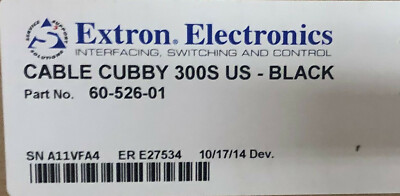 Extron - Cable Cubby 3S US Black - 60-526-01