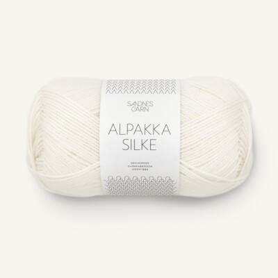 ALPAKKA SILKE von SANDNES GARN - HVIT (1002) - 50 g / ca. 200 m Wolle