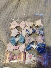 Handmade Paper Bows 10x multiple colours! 
