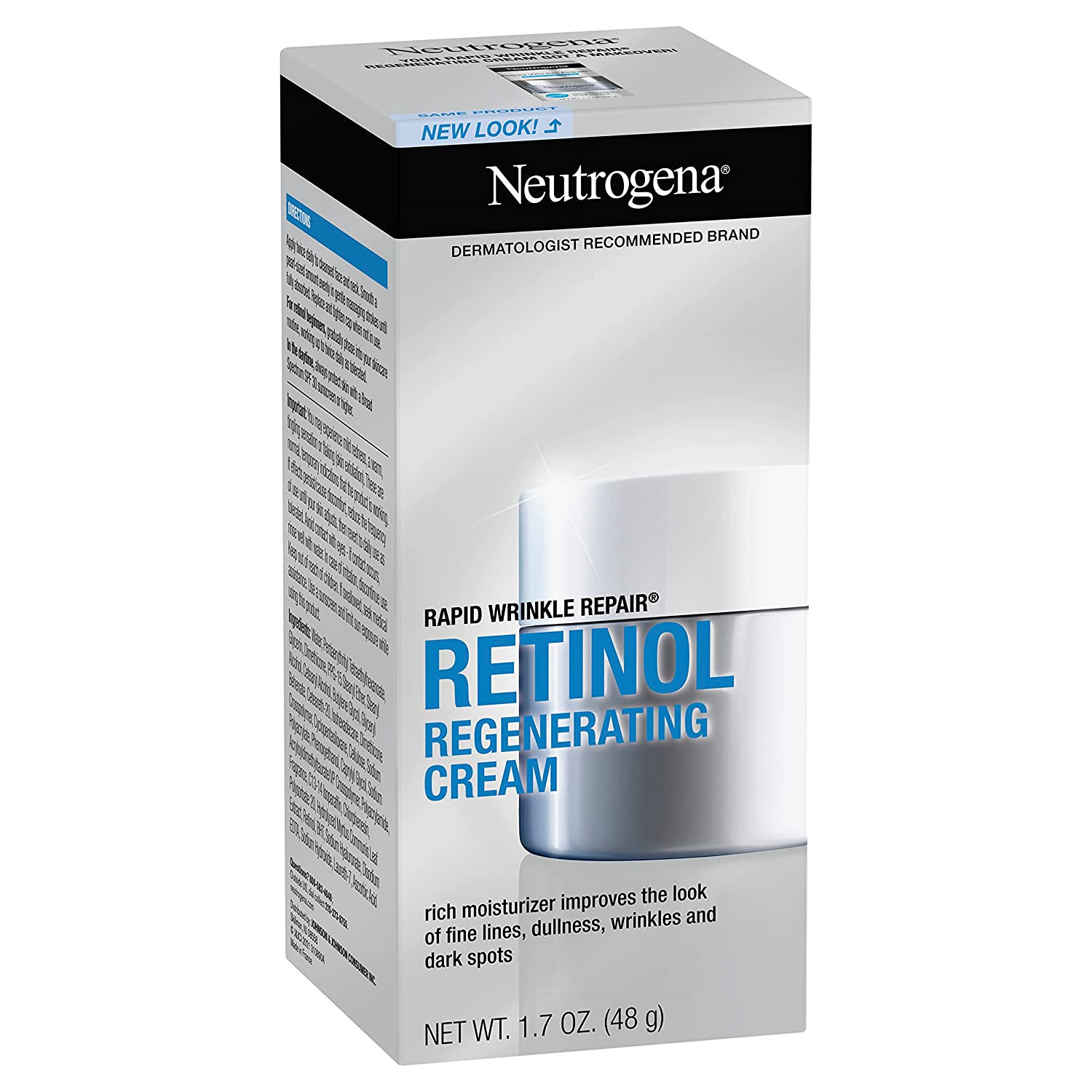 Neutrogena Rapid Rughe Repair Retinolo crema viso rigenerante antirughe, oz